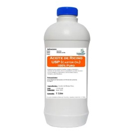 Aceite De Ricino Usp 100 Puro Prensado En Frio 450 Ml                                                                                                 