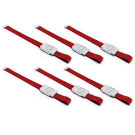 AmeriCan Goods Medical Tourniquets 6/Pcs Latex Free Elastic Tourniquets Med Grade, Premium Quick Release, Professional Universal Size, Red