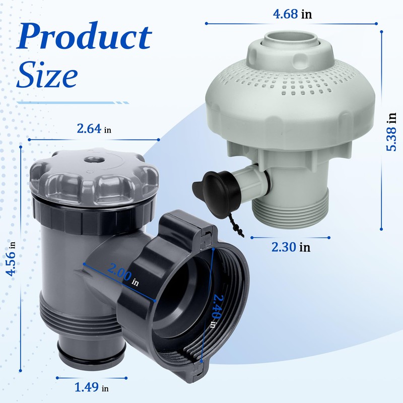 Pool Plunger Valve 12355 Large Inlet Air Nozzle Fits for