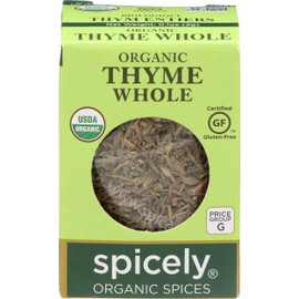 Spicely Organic Thyme 0.10 Ounce ecoBox Certified Gluten Free