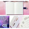 LinYesh Creative Leather Password Notebook, Galaxy Starry Sky Design Password