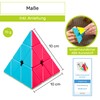 CUBIDI® - Magic Cube Pyramid - Exciting Pyraminx Brainteaser for