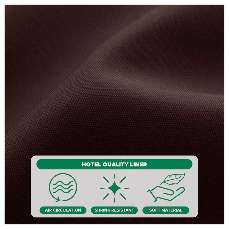 Biscaynebay Extra Long Fabric Shower Curtain Liners 72" Width by