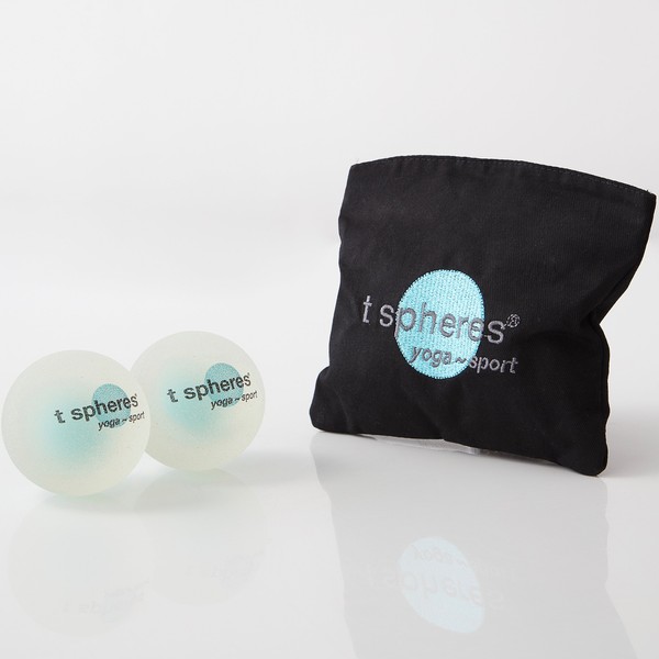T Spheres Empower Mint ~ Aromatherapy Infused Massage Ball Set (Peppermint Aroma) ~ 58mm (Lacrosse Ball Size)