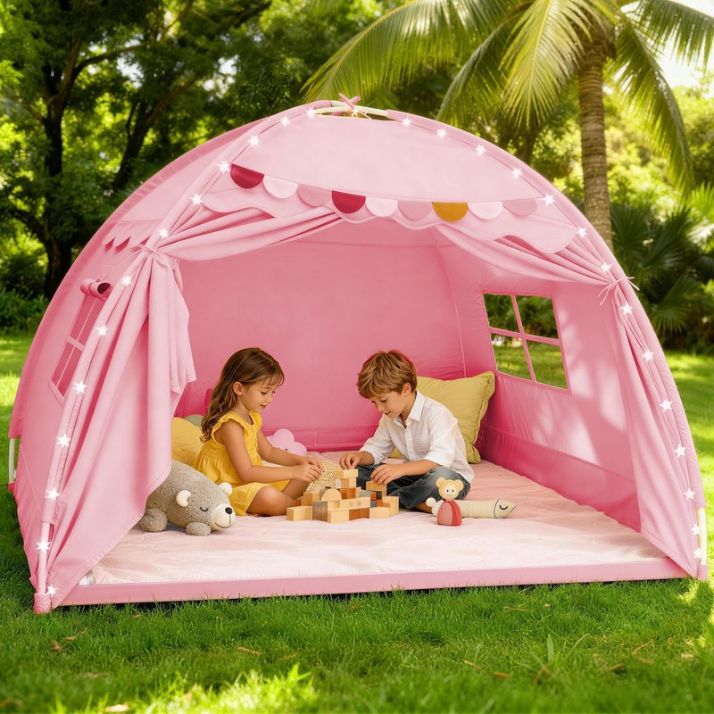 Dayacoco Large Toddler Bed Tent, Twin Kids Tent Indoor