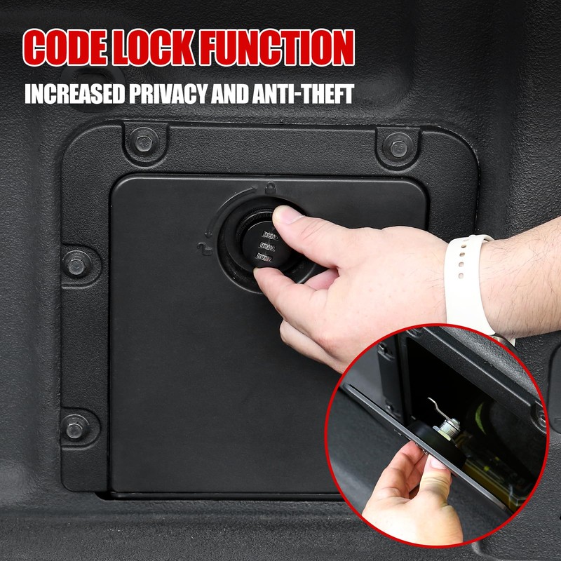 Mabett Bed Storage Bin Cover with Code Lock Compatible with