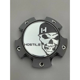 Hostile Special Edition Skull Logo Chrome Wheel Center Cap C-8016-C HC-5003