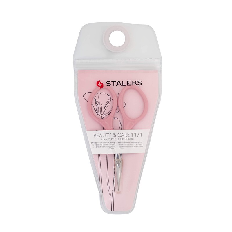 STALEKS Cuticle Scissors Pink Beauty&Care 11 Type 1 (20 mm)