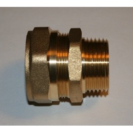 1" PEXworx Pex-Al-Pex Compression x MPT Brass Fitting