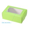 PATIKIL 3.3x2.4x1.2" Paper Soap Box with Window, 20 Pack Homemade
