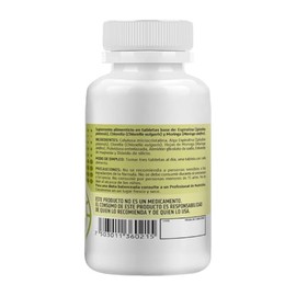 HEALTHADDICTION - 2 Pack Complejo de Espirulina, Chlorella y Moringa, Suplemento Alimenticio - Tabletas de 500mg, 180 Unidades - Toma 3 Cápsulas Diari