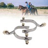1 Pair Horse Spurs Stainless Steel Exquisite Cowboy Equestrian Boot
