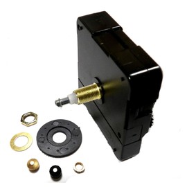 High Torque Quartz Clock Movement (Silent Sweep) Extended Shaft for Long Hands - Medium Shaft - 7/16", NonTiicking, Update, Repair, New