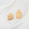 INNERDIVA Gold Shell Earrings Seashell Sectored Earrings Beach Earrings Bohemian