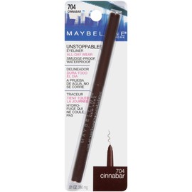 Maybelline New York Unstoppable Eyeliner, Cinnabar [704] 0.01 oz (Pack of 12)