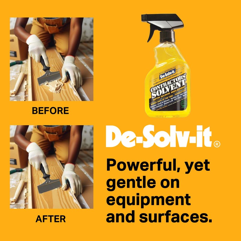 Orange Sol De-Solv-it® Pro Contractors Solvent™, Versatile Adhesive Remover Spray,