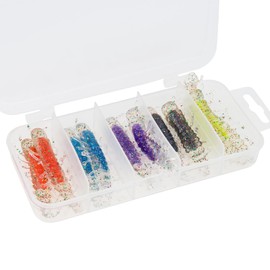 OriGlam 10pcs Hellgrammite Soft Plastic Fishing Lures Worm Lure Earthworm, Artificial Fishing Lure Realistic Fishing Lure Bait for Trout Bass Fishing