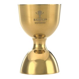 Barfly M37098GD Heavy-Duty Straight Rim Bell Jigger, 25 ml x 50 ml, Gold