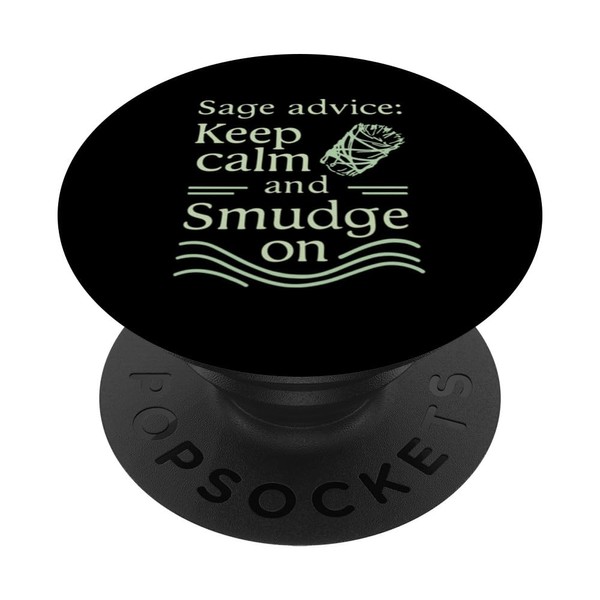 Smudge Salbei Feder Spirituelle Hexerei Meditation Native PopSockets mit austauschbarem