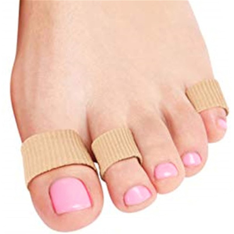 5 Stück Silikon Zehenschutz Schlauchbandage Fingerbandage Fingerschutz Gel Zehenpolster 15x2cm