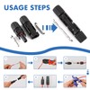 Usngsny 16 PCS Solar Panel Connectors, Male/Female IP67 Waterproof 1000V