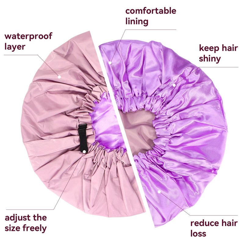 Extra Large Shower Cap,Adjustable Bath Cap,Jumbo Braids Shower Cap,Shower Caps