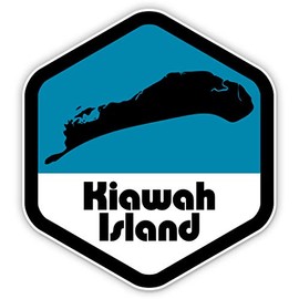 Squiddy Kiawah Island - Vinyl Sticker for Car, Laptop, Notebook (4" high)