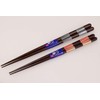 Ishida Painted Chopsticks Octagonal Vertical Stripe, Made in Japan, 8.9