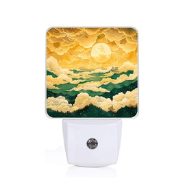 EMXION Mountain Night Light,Sunset Nightlight Plug into Wall,LED Lamp，Suitable for Bedrooms,Kitchens,Toilets,Etc.Auto Sensor Dusk to Dawn,Energy-Saving