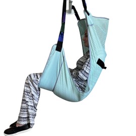 doudouX Patient Lift Sling, Universal Mesh Sling for Showering, L for 180-400 Pounds