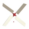 Replacement Sails for Garden Windmill. Ref: LARGE with RED centre.
