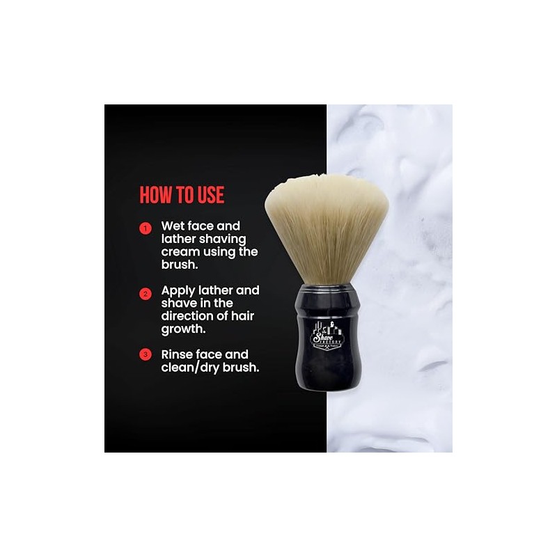 The Shave Factory Shaving Brush - Perfect for Traditional Wet