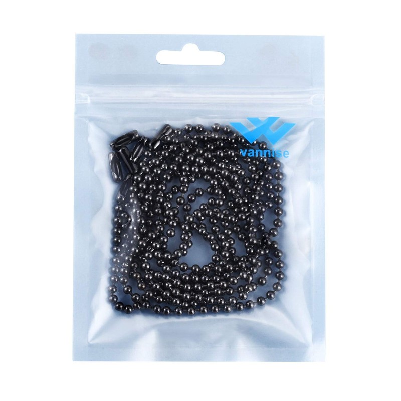 Vinaco Pull Chain Extension, 2 Pack 36" Stainless Steel Ceiling