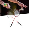 LEIJIAER Badminton Racket Offensive Iron Alloy Lightweight Comfortable Grip Sports