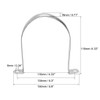 sourcing map Rigid Pipe Strap Fit for 110mm(4.33") OD, 2
