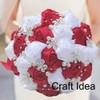 YYCRAFT Pack of 20 Satin Rose 2" Craft Wedding Bride