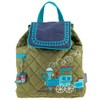 Stephen Joseph Boys Quilted Backpack, Green, One Size