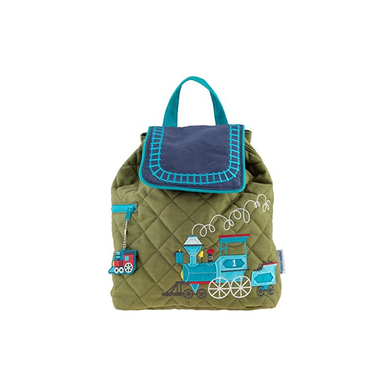 Stephen Joseph Boys Quilted Backpack, Green, One Size