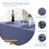 Veblandy Rectangle Tablecloth Linen Textured Waterproof & Stain Resistant Table
