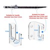 Tissting 2 Pcs Sword Holder Acrylic Horizontal Wall Mount Sword