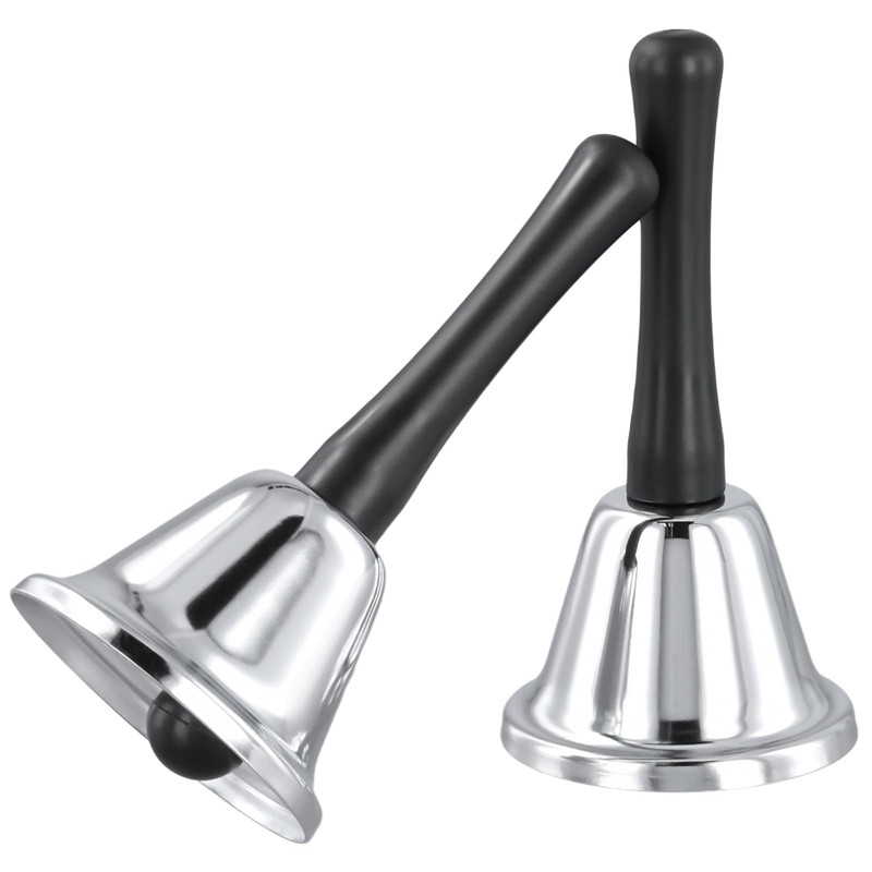 HONYUET 8PCS 130x65mm Stainless Steel Hand Bell, Hand Held Bell