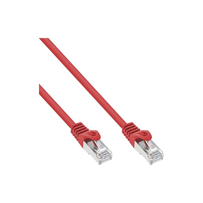 InLine Patch cord, InLine, S-FTP, Cat. 5e, red, 0.25m