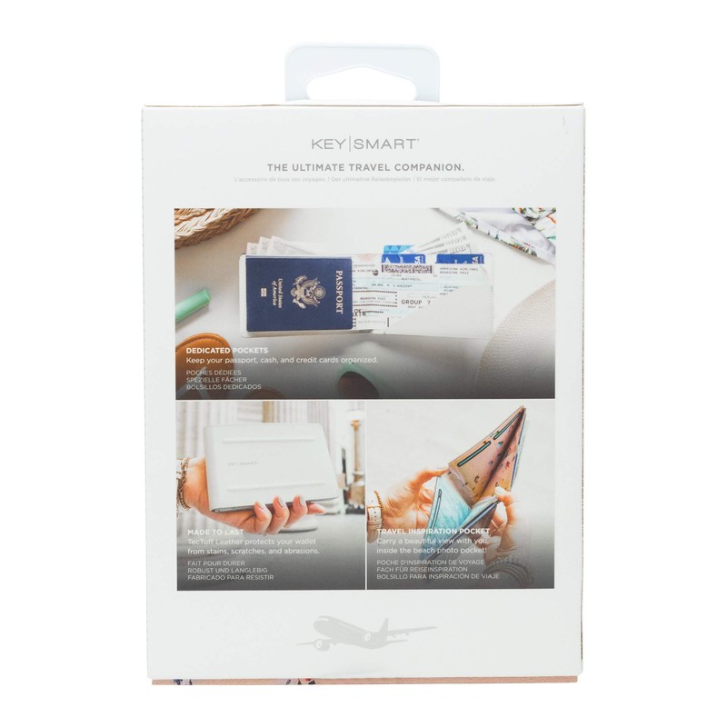 KeySmart Urban Union Passport Wallet (Marble White)