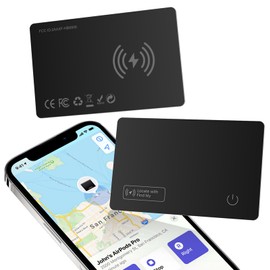 Qoosea Wallet Tracker Wireless Rechargeable Works with Find My Card Item Finder Locator for Passport Wallet Luggage Tags and More Tracker Slim Waterproof
