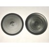1 3/4" 1.75 inch Flush Mount Black Plastic Body and