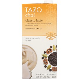 Tazo Chai Tea Latte Concentrate 32 oz (4 Pack)