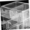 Ipetboom Transparent Stackable Desk Organizer with Drawers Multi Purpose Sundry