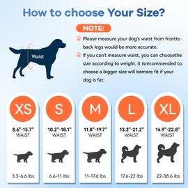 Disposable Dog Diapers Absorbent Soft Puppy Doggie Diapers for Female Dogs with Stretchy Waist Puppy Diaper in Heat Period Excitable Urination (L 10PCS)