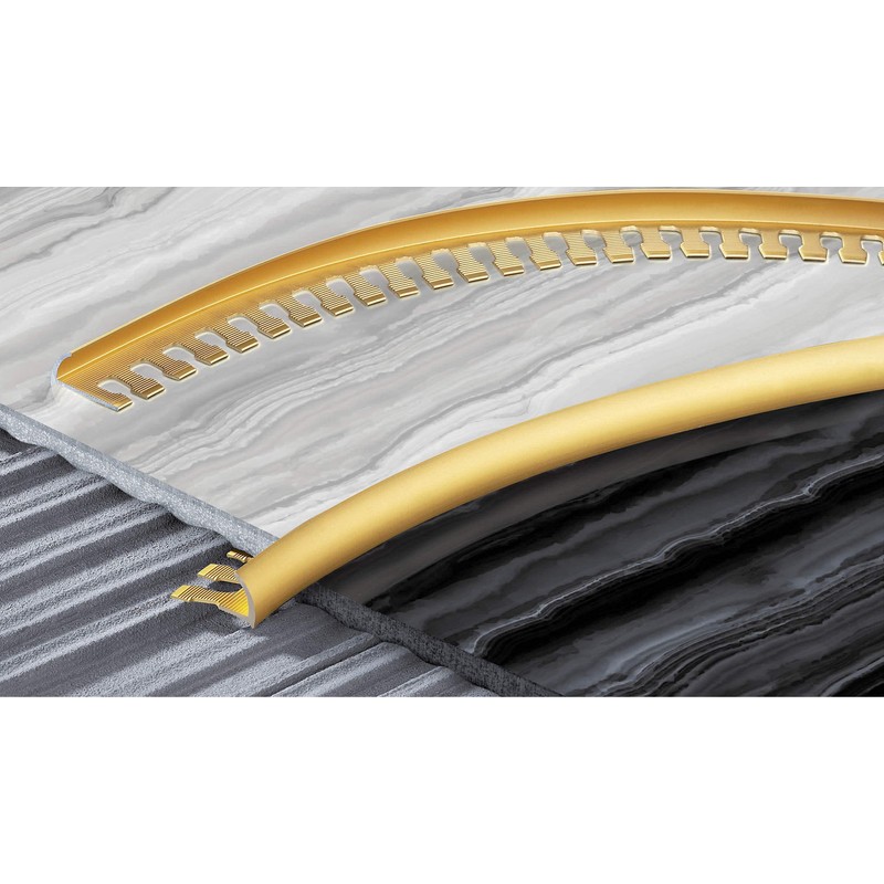 Cezar Bendable Oval Edge Profile for 7/16" Tile, 8-1/6' (98")