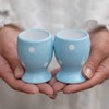 City to Cottage Ceramic Egg Cup Holder Set of 2,